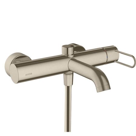AX Uno Смеситель для ванны, однорычажный, настенный, цвет: шлифованный никель, артикул 38421820