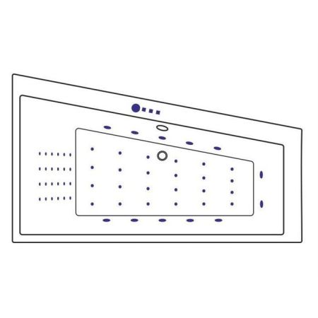 Ванна EXCELLENT Sfera Slim 170x100 (правая) "NANO" (хром), артикул WAEX.SFP17S.NANO.CR