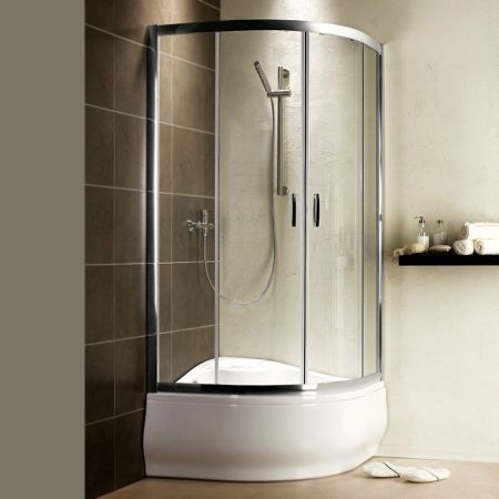 Душевой уголок Radaway Premium Plus A 1700 80x80 профиль Хром стекло прозрачное, артикул 30411-01-01N