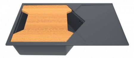 Кухонная мойка KitKraken Sea Graphite 85 Темно-серая