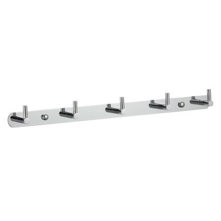 Планка с крючками Savol S-007215, хром, артикул S-007215