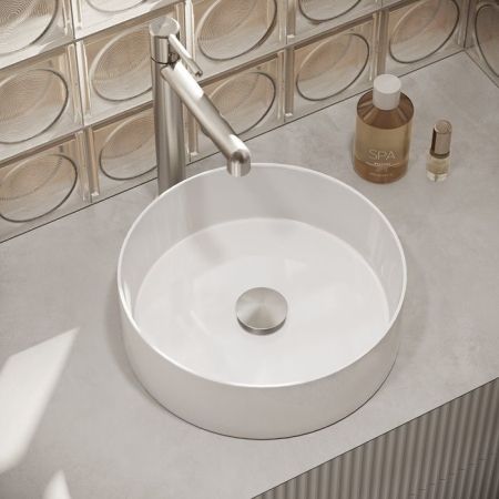 Выпуск для умывальника без перелива, матовый хром, Slide, IDDIS, (SLIBC10i88), артикул SLIBC10i88