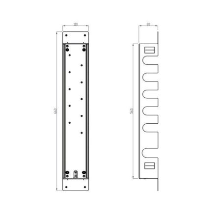 Короб, Carimali, для легой установки термостатического смесителя на 5 выхода, артикул KIT00050
