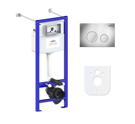 Комплект 4 в 1 инсталляции для подвесного унитаза Lavinia Boho Relfix 77020018, артикул 77020018