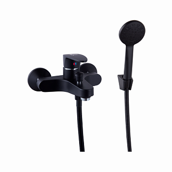 Смеситель для ванны PLstart PL3205-7, чёрный