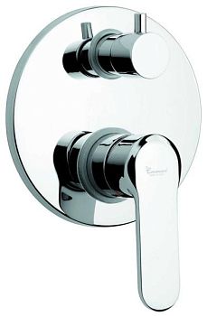 Emmevi Nefer, встраиваемый смеситель для душа на 3 выхода, с дивертером, цвет черный/карбон