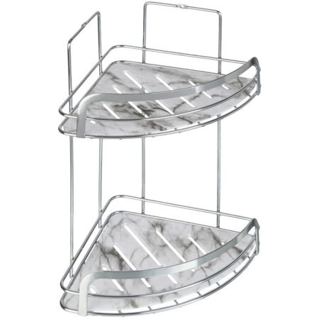 Полка корзина Fora Marble FOR-MAR02-U угловая Хром