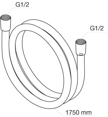 760400164 Душ.шланг, 1750 мм, шт 760400164 Душ.шланг, 1750 мм, шт