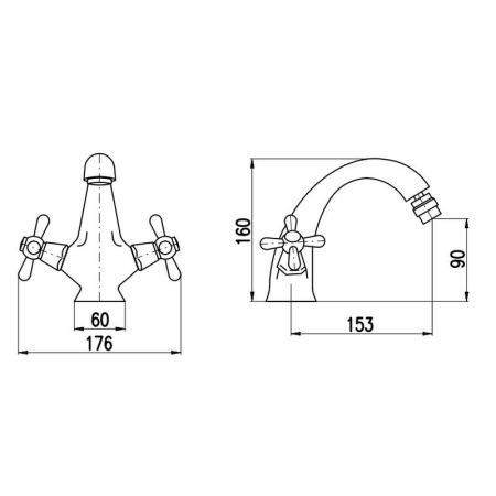 Смеситель для биде Rav Slezak MORAVA MK543.5, хром, артикул MK543.5