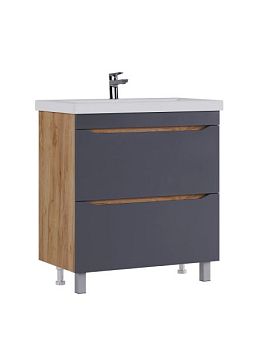 Тумба VIGO Wave 800-0-2 под раковину Ц0000005955 (Como), поставляется в разобранном виде (385 дуб золотой)