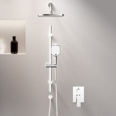 953530000 Gala встраиваемая душевая система с душевым смесителем и штангой, хром