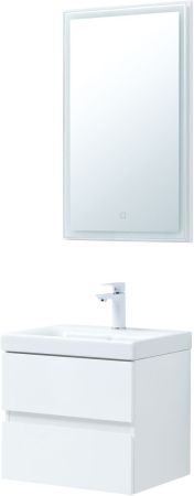 Мебель для ванной Aquanet Беркли 50 белый глянец (2 ящика), артикул 00306356