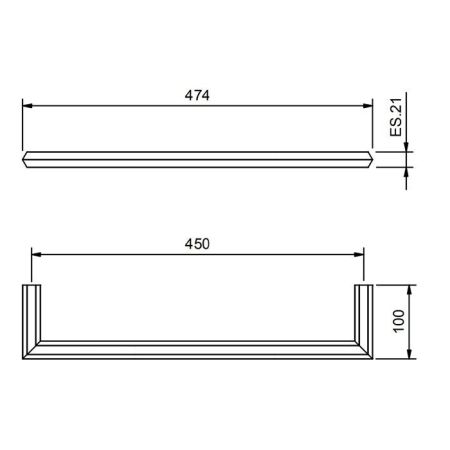 Fantini Venezia Полотенцедержатель 450мм, цвет: хром, артикул 94 02 7811