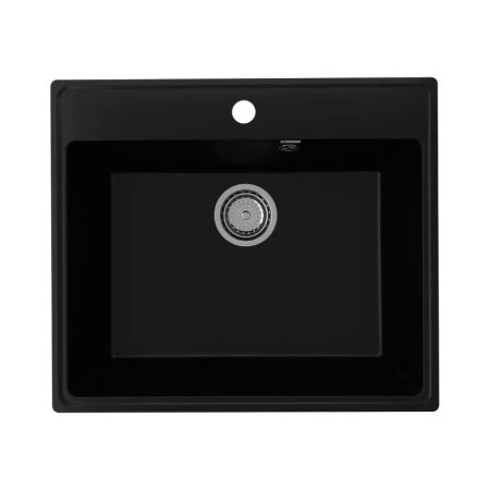 Кухонная мойка Ulgran Quartz Forte 580-07, уголь, артикул Forte 580-07