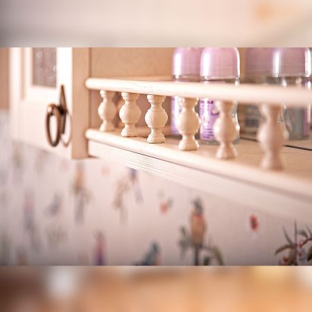 Зеркало с двумя шкафчиками и балюстрадой Бриклаер КАНТРИ 105SSB, бежевый дуб прованс, артикул КАНТРИ 105SSB