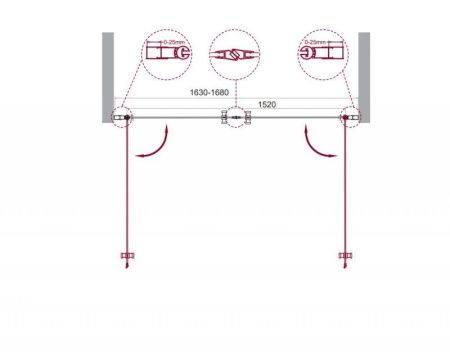 Душевая дверь BelBagno ETNA-B-2-170-C-Cr Душевая дверь BelBagno ETNA-B-2-170-C-Cr