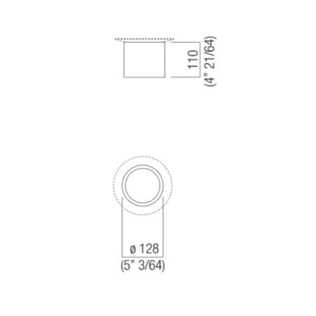 Agape Gemma Контейнер ø12.8x11 см, цвет: темный дуб, артикул ACOM253RW