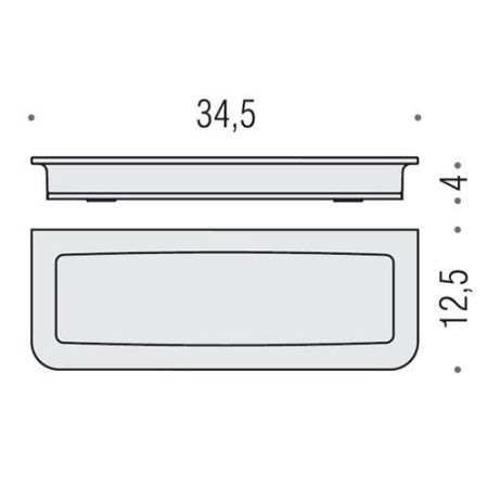Colombo Lulu Мыльница настольная, цвет: хром/матовое стекло, артикул B6242.CR-VAN