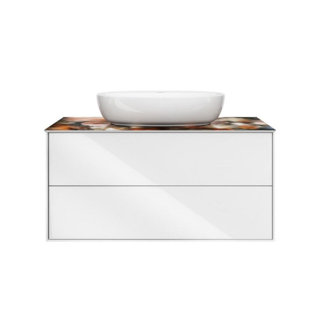 Тумба PLAZA Modern подвесная 100 белый 2 ящика, артикул PLB.M.100.2\WHT