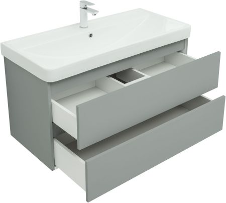 Тумба под раковину Aquanet Вега 2.0 100 мисти грин, артикул 00337957