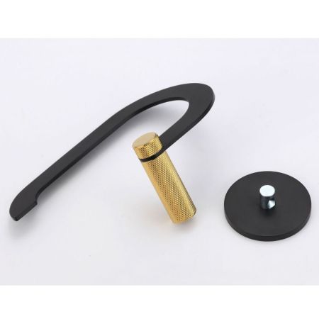 Держатель для туалетной бумаги Savol S-002152HB, черный/золото, артикул S-002152HB