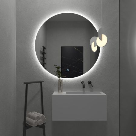 Зеркало Onika Сола 50 с LED подсветкой, круглое Зеркало Onika Сола 50 с LED подсветкой, круглое