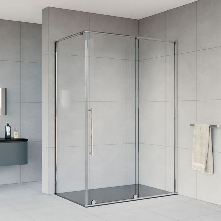 Душевой уголок Arno VSR-1A1015CL, 1500*1000, хром, стекло прозрачное, артикул VSR-1A1015CL