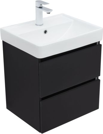 Тумба под раковину Aquanet Вега 2.0 50 черный, артикул 00337952