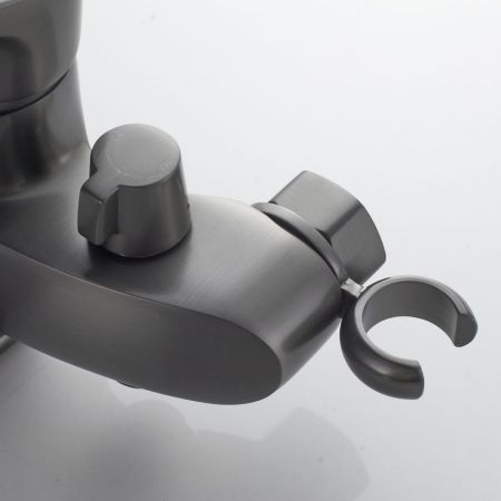 Смеситель для ванны Shevanik S5072T, оружейная сталь