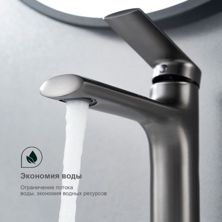 Смеситель для раковины Splenka S50.10.09, графит, артикул S50.10.09