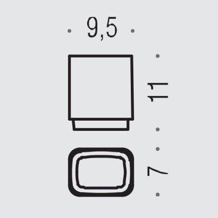 Colombo Time Стакан настольный, матовое стекло, артикул W4241-VAN