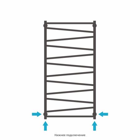 Полотенцесушитель водяной Сирокко 1200х600 (САТИН)