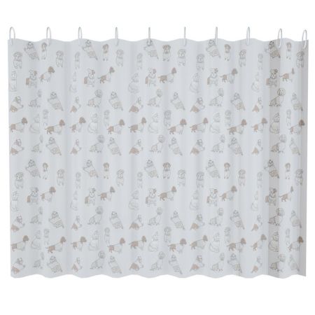 Штора для ванной FASHUN A8826, серый