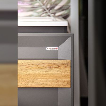 Комплект мебели для ванной Бриклаер БЕРЛИН 70SD, оникс серый, артикул БЕРЛИН 70SD