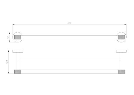 Полотенцедержатель двойной WONZON & WOGHAND MAJESTIC, Черный/Золото (WW-9211) Полотенцедержатель двойной WONZON & WOGHAND MAJESTIC, Черный/Золото (WW-9211)