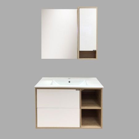 Зеркало со шкафом Comforty Гамбург 90 4142227 Дуб сонома