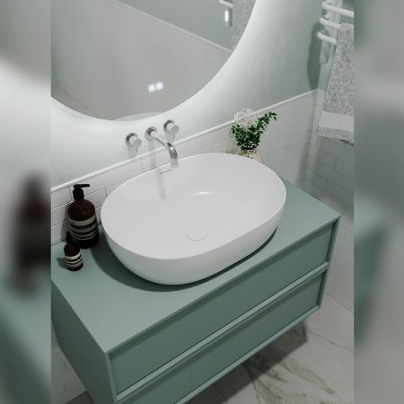 Раковина чаша Terminus Прато 03RN60x41x14W, белый, артикул 03RN60x41x14W