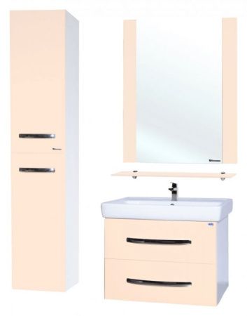 Зеркало Bellezza Рокко 80 4613713030071 с полкой Бежевое