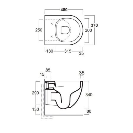 SIMAS Комплект крепежей для подвесного унитаза/биде, артикул F85