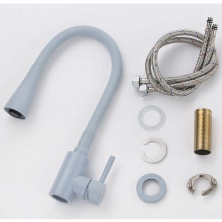 Смеситель для кухни Savol S-3002QM, серый