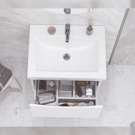 Тумба под раковину подвесная Velvex Vizo tpVIZ.60.1Y-21, 60 см, артикул tpVIZ.60.1Y-21