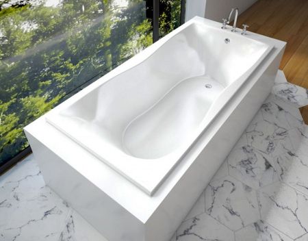 Ванна из искусственного камня Эстет Бета 170x80 Белая