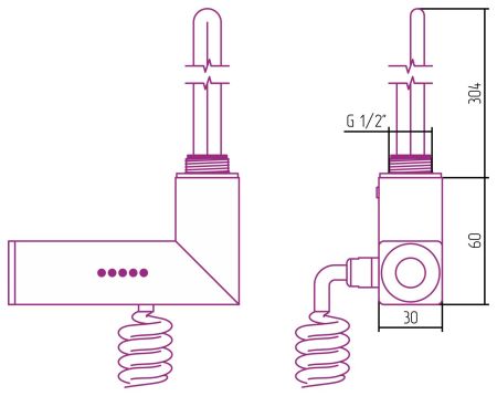 Модуль электрический многофункциональный "МЭМ CUBE правый" (Без покрытия), артикул 00-1517-4007