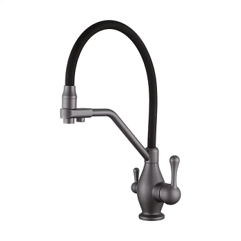 Смеситель для кухни Rose R858Y, пепельный