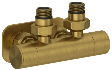 Вентиль 2х1/2" угловой скрытый-скрытый EU50 (Состаренная ЛАТУНЬ)