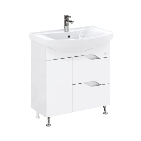 Тумба Onika Веронэлла 75 напольная, белая (ум. Стиль 75), артикул 107514