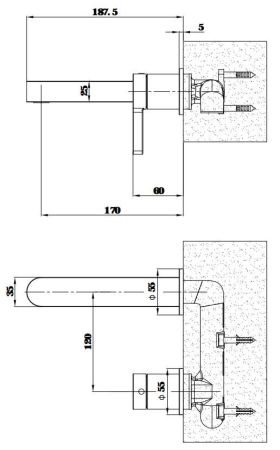 Смеситель для раковины ESKO SC28