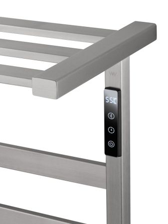 Полотенцесушитель электрический WONZON & WOGHAND FRANKFURT, Брашированный никель (WW-A1026-BR), артикул WW-A1026-BR