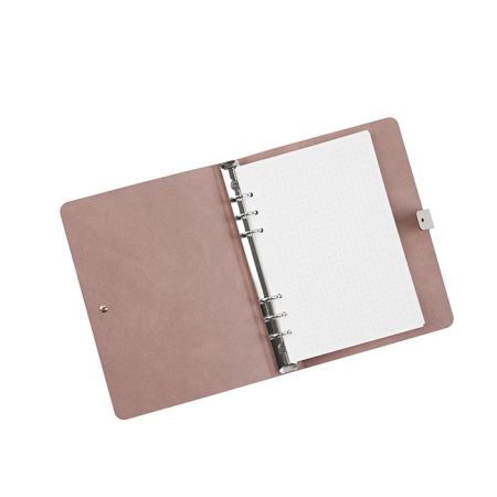 ADJ Блокнот А5, 16,5x25 см., цвет: устричный/пепельная роза, артикул 1625.02/07