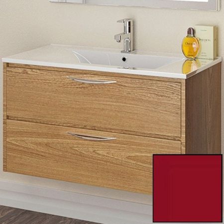 Тумба с раковиной SanVit Мэри-2 75 kmery752 в цвете Ral подвесная Красный глянец, артикул kmery752